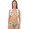 Abstract T- Shirt Tropical World T- Shirt Double Strap Halter Bikini Set View1