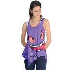 Purple Funny Monster Sleeveless Tunic by Sarkoni