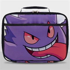 Purple Funny Monster Full Print Lunch Bag by Sarkoni