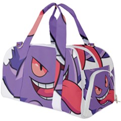 Purple Funny Monster Burner Gym Duffel Bag by Sarkoni