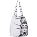 Funny Statue Of Liberty Parody Center Zip Backpack View1