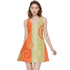Ring Kringel Background Abstract Red Inside Out Reversible Sleeveless Dress by Mariart