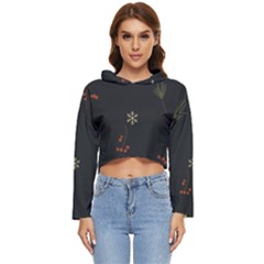 Festive Season Christmas Paper Women s Lightweight Cropped Hoodie by uniart180623