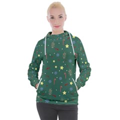 Twigs Christmas Party Pattern Women s Hooded Pullover by uniart180623