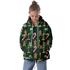 Pattern Christmas Gift Kids  Oversized Hoodie by uniart180623