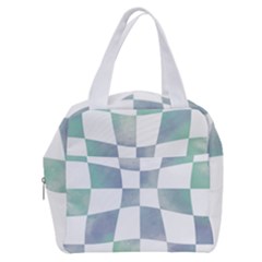 Checkerboard T- Shirt Psychedelic Watercolor Check Aqua T- Shirt Boxy Hand Bag by EnriqueJohnson