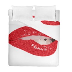 Lips -25 Duvet Cover Double Side (full/ Double Size) by SychEva