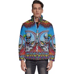 Grateful Dead Wallpapers Men s Puffer Bubble Jacket Coat by Sarkoni