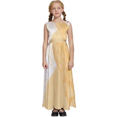 Giraffe T- Shirt Giraffe T- Shirt Kids  Satin Sleeveless Maxi Dress by EnriqueJohnson