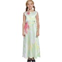 Hawaii T- Shirt Hawaii Flora Garden T- Shirt Kids  Satin Sleeveless Maxi Dress View1