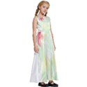 Hawaii T- Shirt Hawaii Flora Garden T- Shirt Kids  Satin Sleeveless Maxi Dress View3