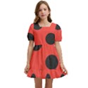 Abstract-bug-cubism-flat-insect Kids  Short Sleeve Dolly Dress View1