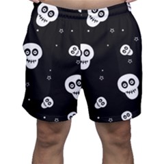 Skull Pattern Men s Shorts by Ket1n9