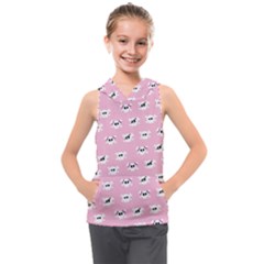 Girly Girlie Punk Skull Kids  Sleeveless Hoodie by Ket1n9