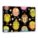 Cute Owls Pattern Canvas 16  x 12  (Stretched) View1