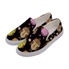 Cute Owls Pattern Women s Canvas Slip Ons by Ket1n9