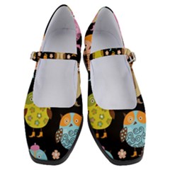 Cute Owls Pattern Women s Mary Jane Shoes by Ket1n9