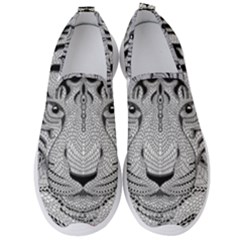 Tiger Head Men s Slip On Sneakers by Ket1n9