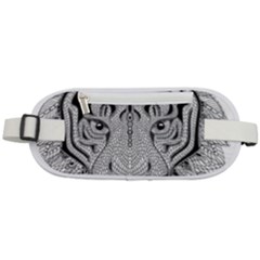 Tiger Head Rounded Waist Pouch by Ket1n9