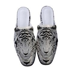 Tiger Head Women s Classic Backless Heels by Ket1n9