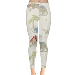 Dinosaur Art Pattern Inside Out Leggings by Ket1n9