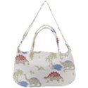 Dinosaur Art Pattern Removable Strap Handbag View1