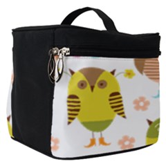 Cute Owls Pattern Make Up Travel Bag (small) by Ket1n9