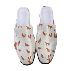 Fox Animal Wild Pattern Women s Classic Backless Heels by Ket1n9