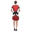 Funny Angry Short Sleeve V-neck Flare Dress View2