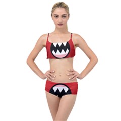 Funny Angry Layered Top Bikini Set by Ket1n9