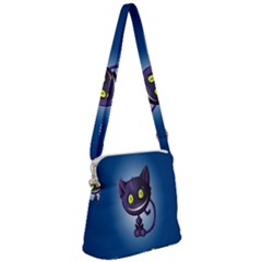 Cats Funny Zipper Messenger Bag by Ket1n9