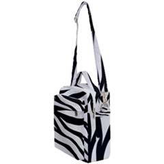 White Tiger Skin Crossbody Day Bag by Ket1n9