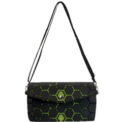 Green Android Honeycomb Gree Removable Strap Clutch Bag by Ket1n9