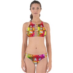 Colorful 3d Social Media Perfectly Cut Out Bikini Set by Ket1n9