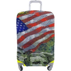 Usa United States Of America Images Independence Day Luggage Cover (large) by Ket1n9