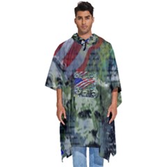 Usa United States Of America Images Independence Day Men s Hooded Rain Ponchos by Ket1n9