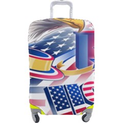 Independence Day United States Of America Luggage Cover (large) by Ket1n9