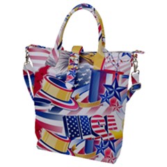 United States Of America Usa  Images Independence Day Buckle Top Tote Bag by Ket1n9