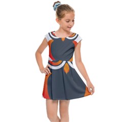 Owl Logo Kids  Cap Sleeve Dress by Ket1n9