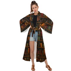 Books Library Maxi Kimono by Ket1n9