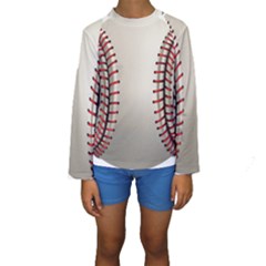 Baseball Kids  Long Sleeve Swimwear by Ket1n9