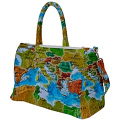 World Map Duffel Travel Bag by Ket1n9