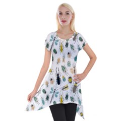 Insect Animal Pattern Short Sleeve Side Drop Tunic by Ket1n9