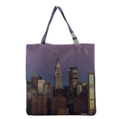 Skyline-city-manhattan-new-york Grocery Tote Bag by Ket1n9