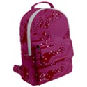 Pink Circuit Pattern Flap Pocket Backpack (Large) View2