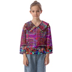 Technology Circuit Board Layout Pattern Kids  Sailor Shirt by Ket1n9