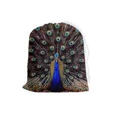 Peacock Drawstring Pouch (large) by Ket1n9