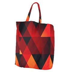 Abstract Triangle Wallpaper Giant Grocery Tote by Ket1n9