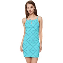 Pattern-background-texture Summer Tie Front Dress by Ket1n9