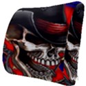 Confederate Flag Usa America United States Csa Civil War Rebel Dixie Military Poster Skull Seat Cushion View3